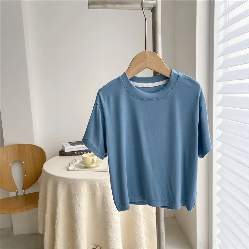 Pink Round Neck T-Shirt for Boys Summer Wear