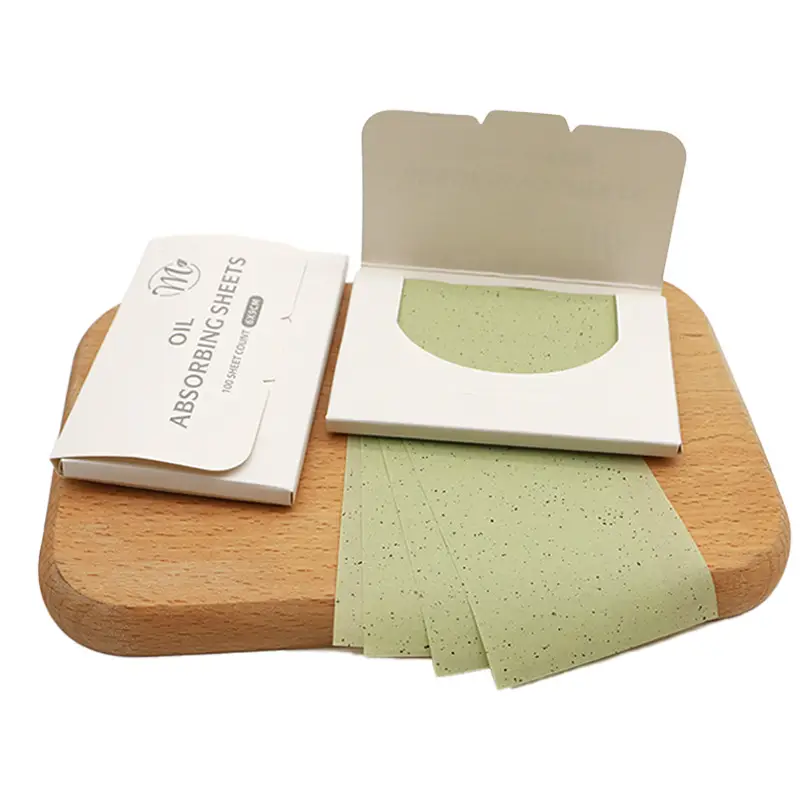 Green Facial Oil Absorbing Sheets 100 Pcs