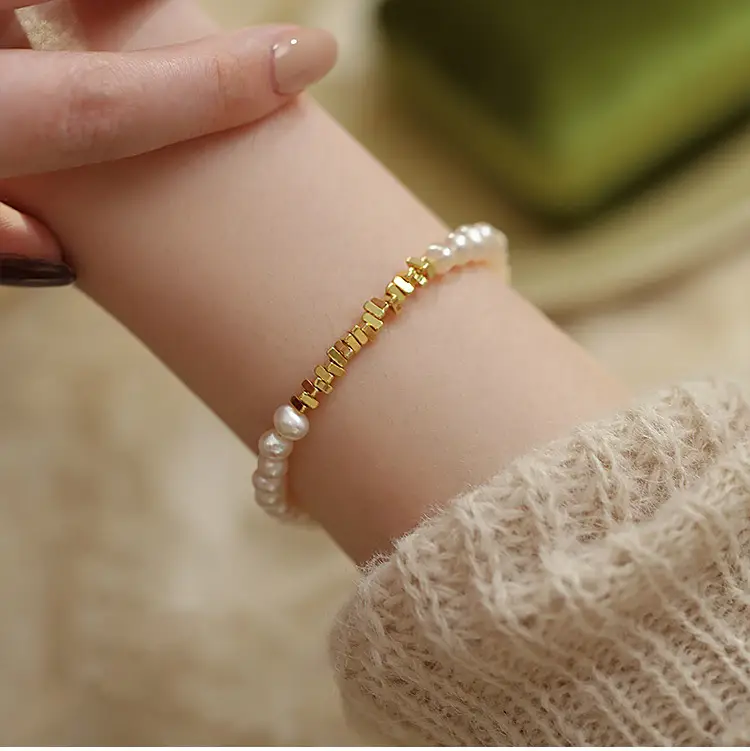 Broken Silver Pearl Bracelet for Girls Wholesale — feature 8
