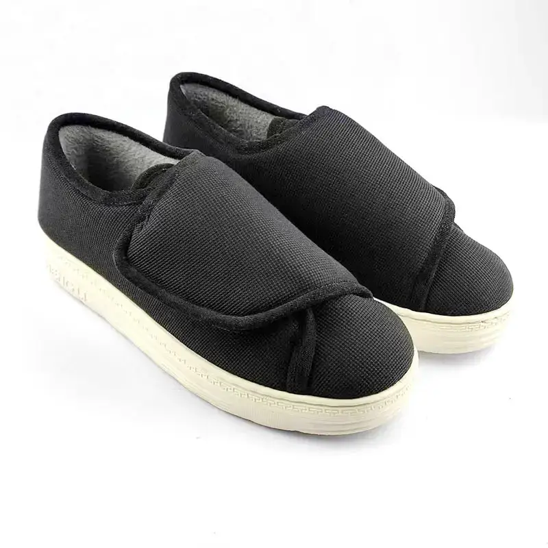 Non-Slip Walking Shoes for Elderly and Pregnant Women, Lightweight Soft-Soled Home Shoes for Men and Women, Adjustable Velcro Flat Shoes, Cold-Resistant — feature 5