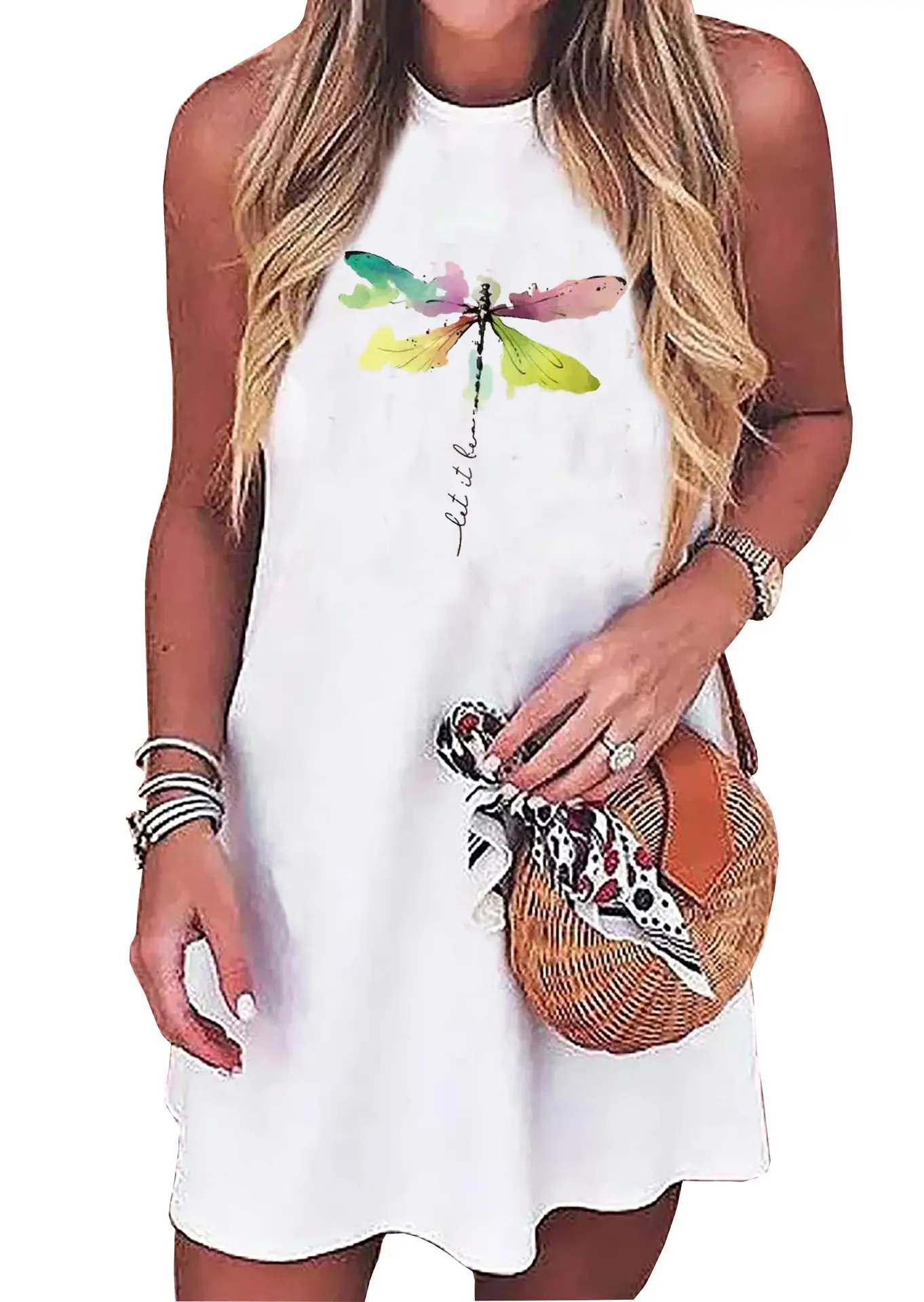 Women Sleeveless Beach Wrap Vest with American Flag Design — feature 20