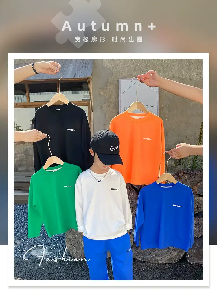 White Long Sleeve T-Shirt for Kids Pure Cotton 2026 — feature 2