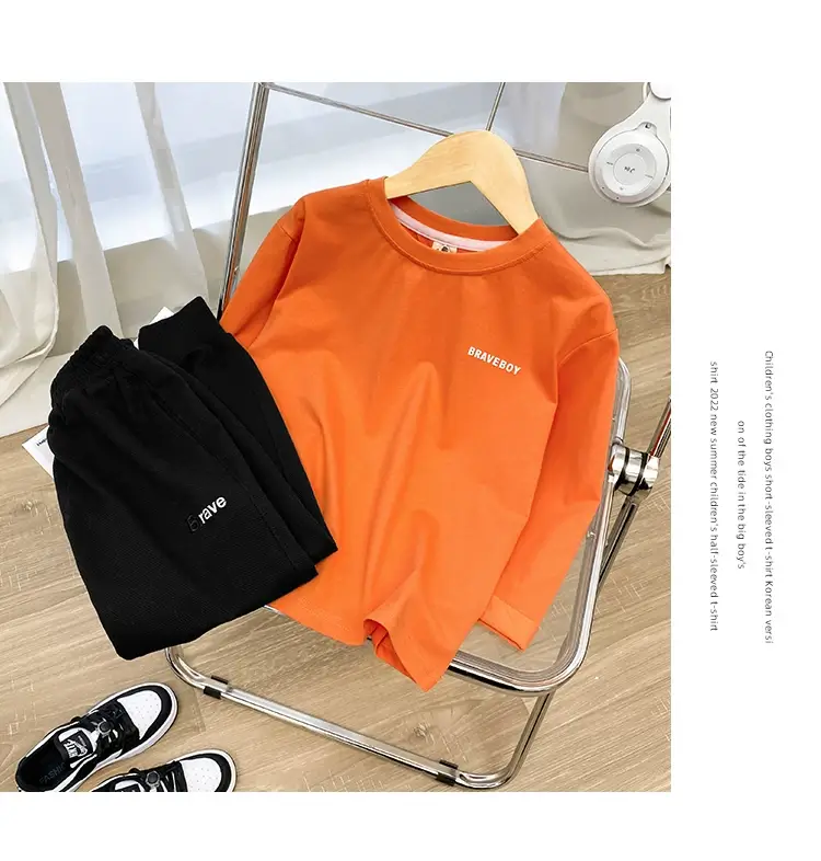 White Long Sleeve T-Shirt for Kids Pure Cotton 2026 — feature 8
