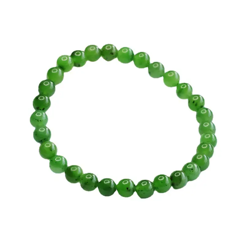 Green Jade Bracelet with Japanese Embellishments - Image 6