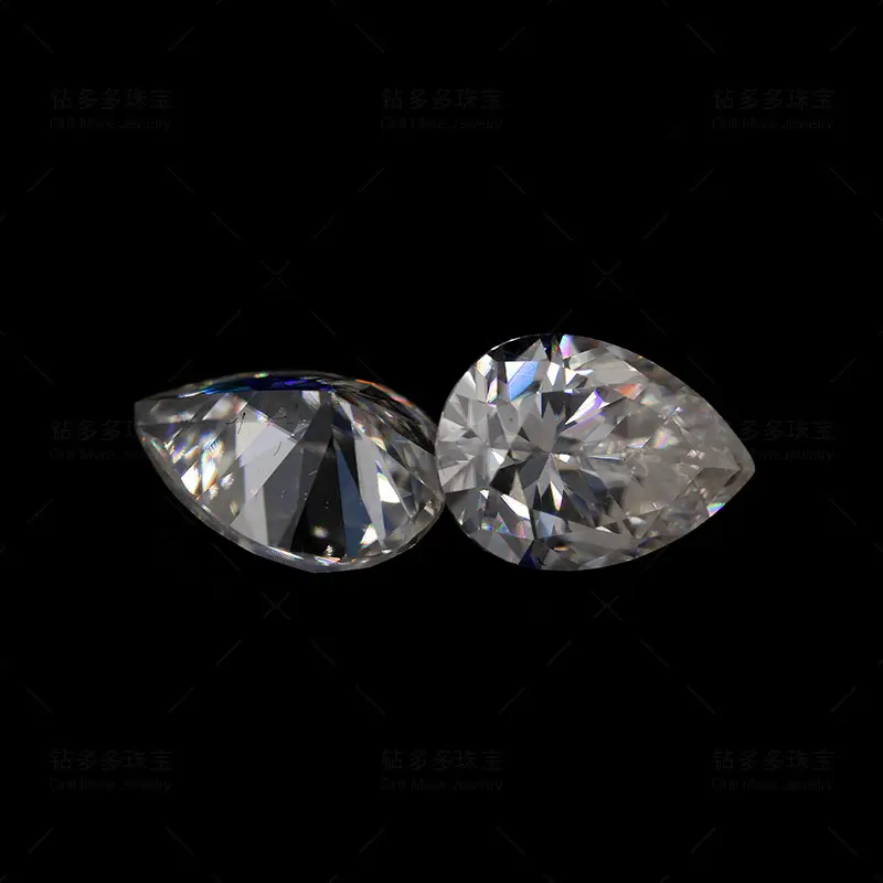 Pear-Shaped Moissanite Teardrop 710mm Vvs Clarity - Image 2