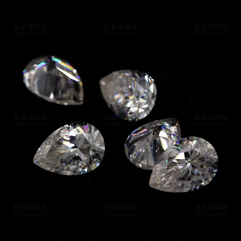 Pear-Shaped Moissanite Teardrop 710mm Vvs Clarity - Image 4