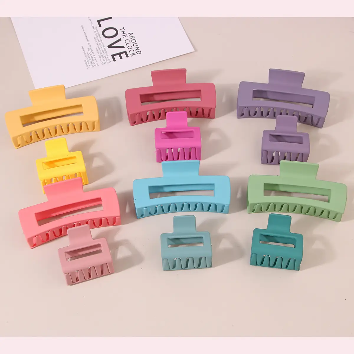 Extra Large Frosted Shark Hair Grab Clips Set — feature 18