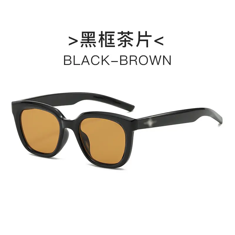 Black Brown K-Style Sunglasses for Women - Image 2
