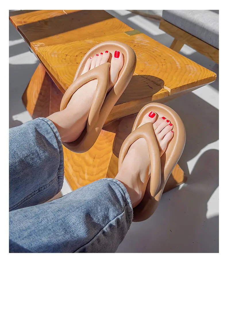 Women's Soft White Flip-Flops Flat Sandals — feature 23