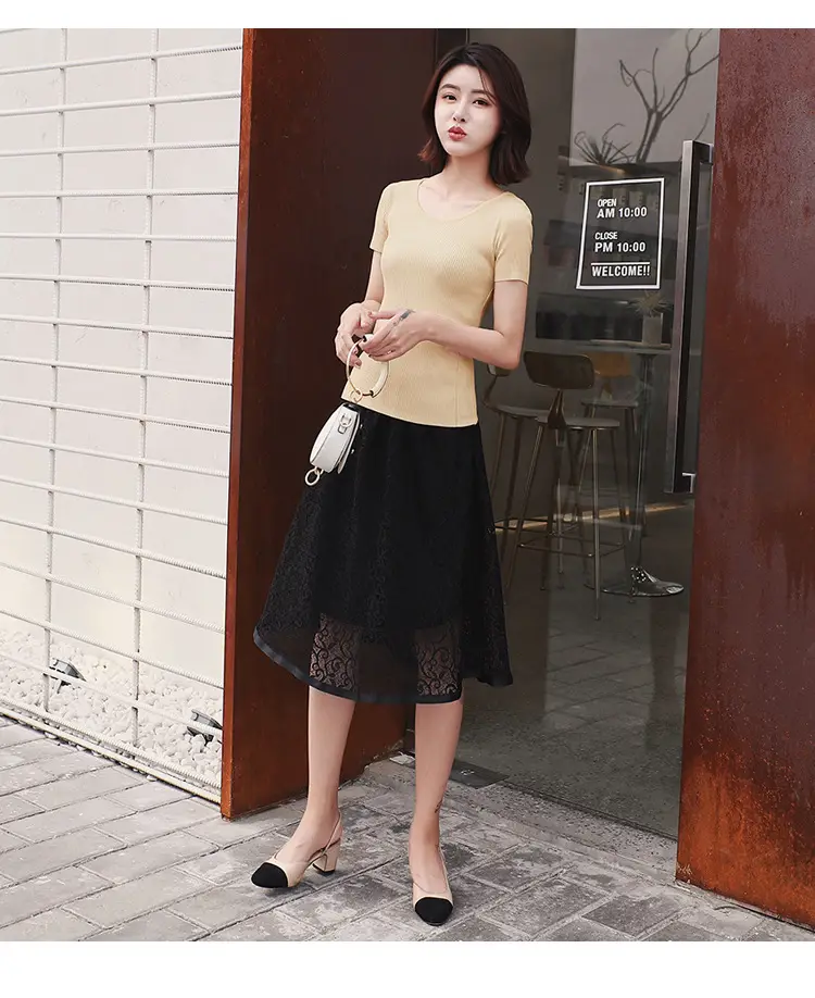 2024 New Summer Thin Ice Silk Slim-fit Crewneck T-shirt — feature 20