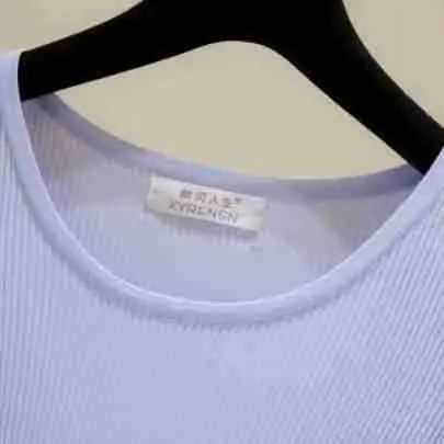 2024 New Summer Thin Ice Silk Slim-fit Crewneck T-shirt — feature 35