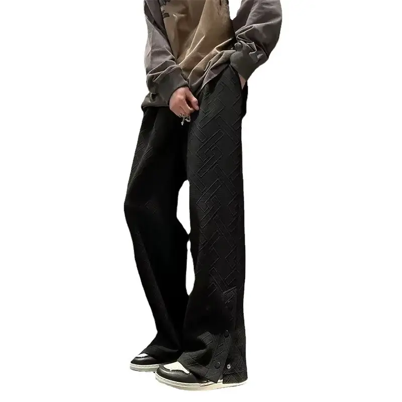 Breasted Split Wide-leg Casual Pants for Boys Large - Image 8