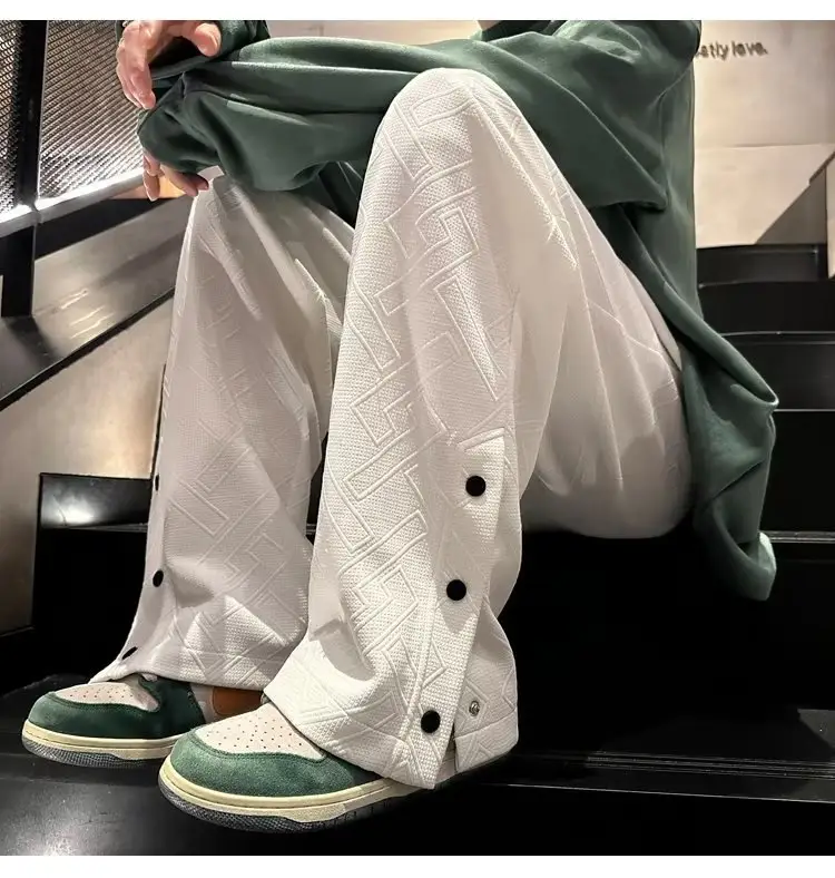 Breasted Split Wide-leg Casual Pants for Boys Large — feature 11