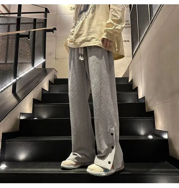 Breasted Split Wide-leg Casual Pants for Boys Large — feature 14
