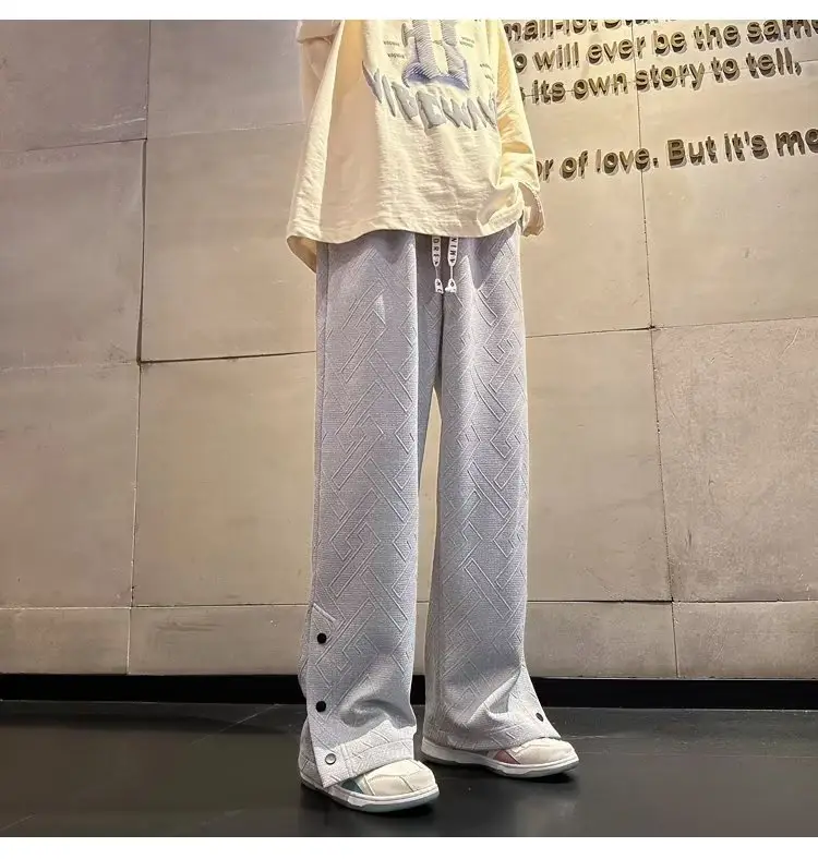Breasted Split Wide-leg Casual Pants for Boys Large — feature 17