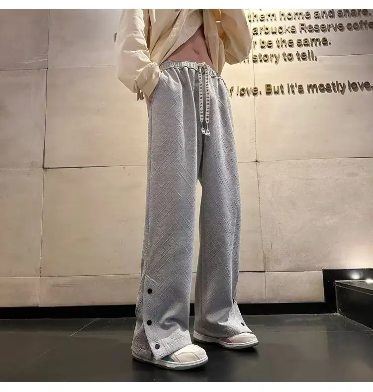 Breasted Split Wide-leg Casual Pants for Boys Large — feature 18