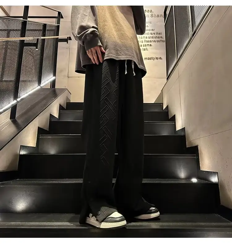 Breasted Split Wide-leg Casual Pants for Boys Large — feature 22