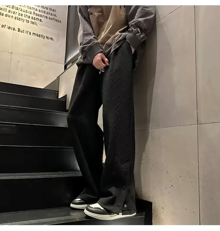 Breasted Split Wide-leg Casual Pants for Boys Large — feature 24