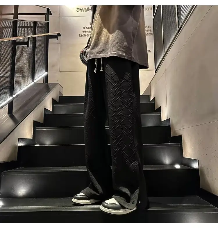 Breasted Split Wide-leg Casual Pants for Boys Large — feature 25