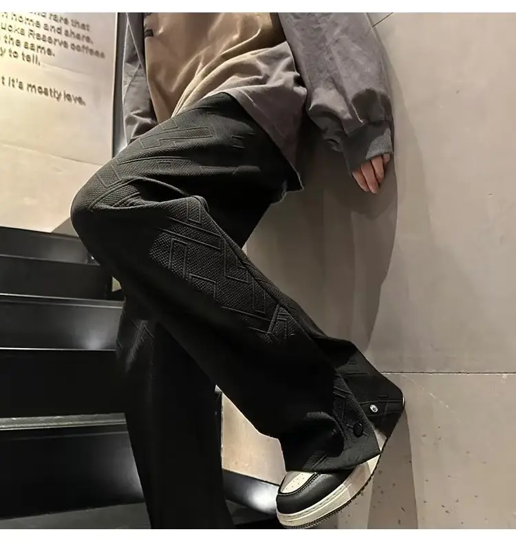 Breasted Split Wide-leg Casual Pants for Boys Large — feature 26