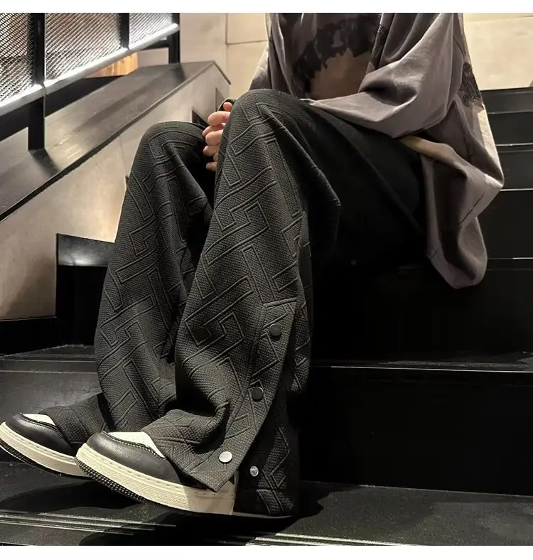 Breasted Split Wide-leg Casual Pants for Boys Large — feature 27