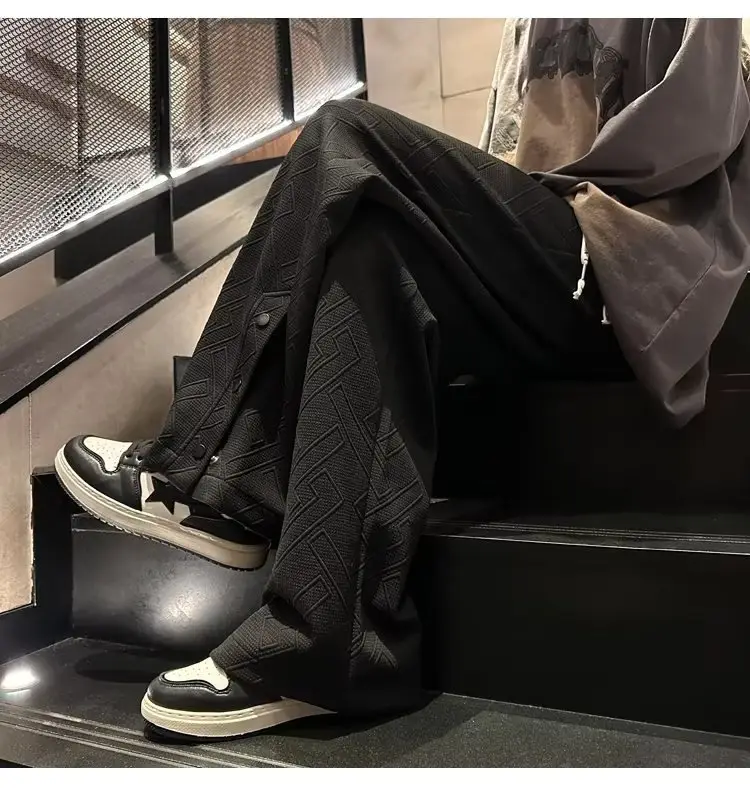 Breasted Split Wide-leg Casual Pants for Boys Large — feature 28
