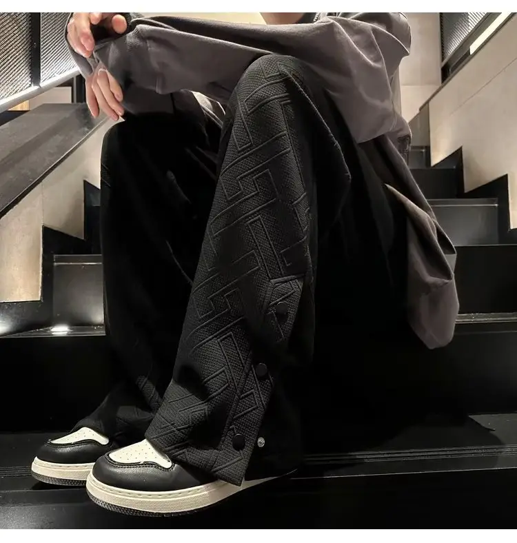 Breasted Split Wide-leg Casual Pants for Boys Large — feature 29