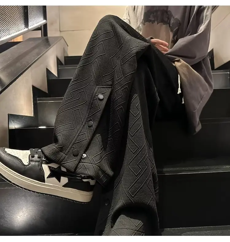 Breasted Split Wide-leg Casual Pants for Boys Large — feature 32