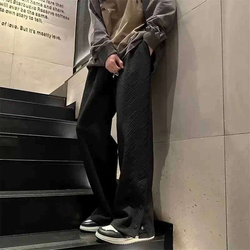 Breasted Split Wide-leg Casual Pants for Boys Large — feature 33