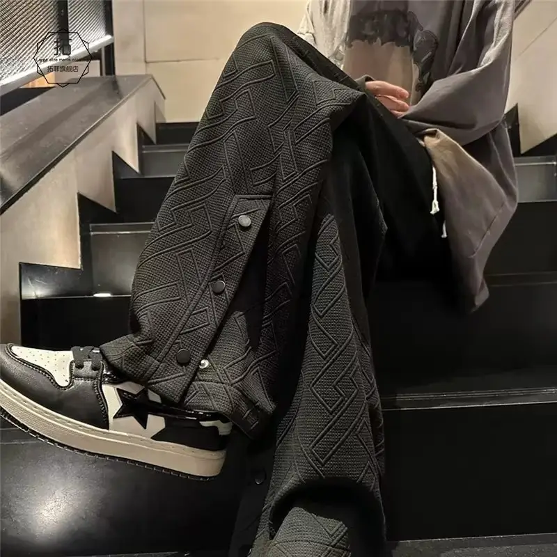Breasted Split Wide-leg Casual Pants for Boys Large — feature 34