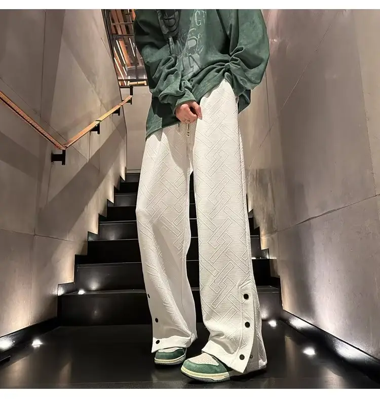 Breasted Split Wide-leg Casual Pants for Boys Large — feature 6