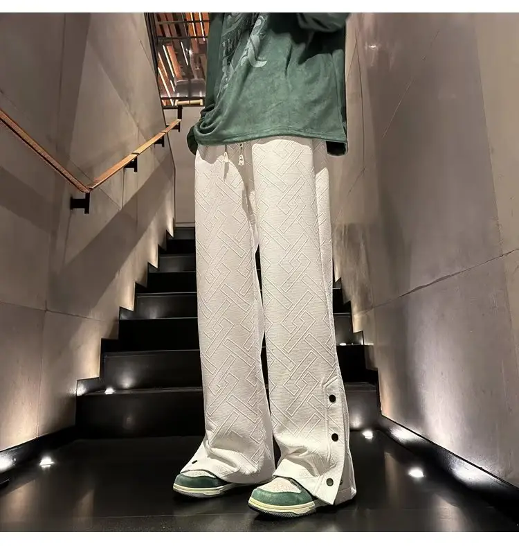 Breasted Split Wide-leg Casual Pants for Boys Large — feature 8