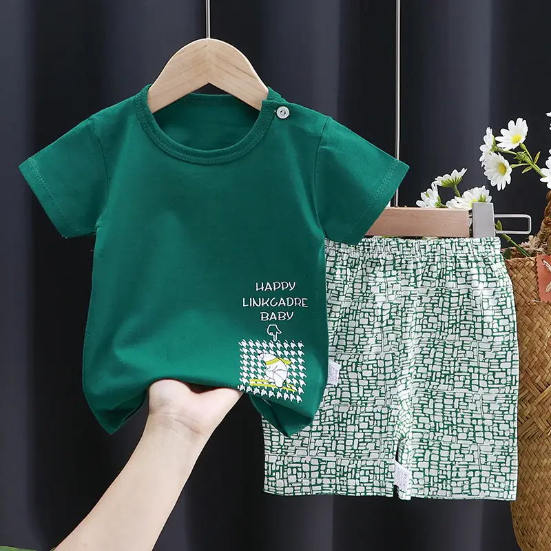 K035-Short set of oil fruit Green