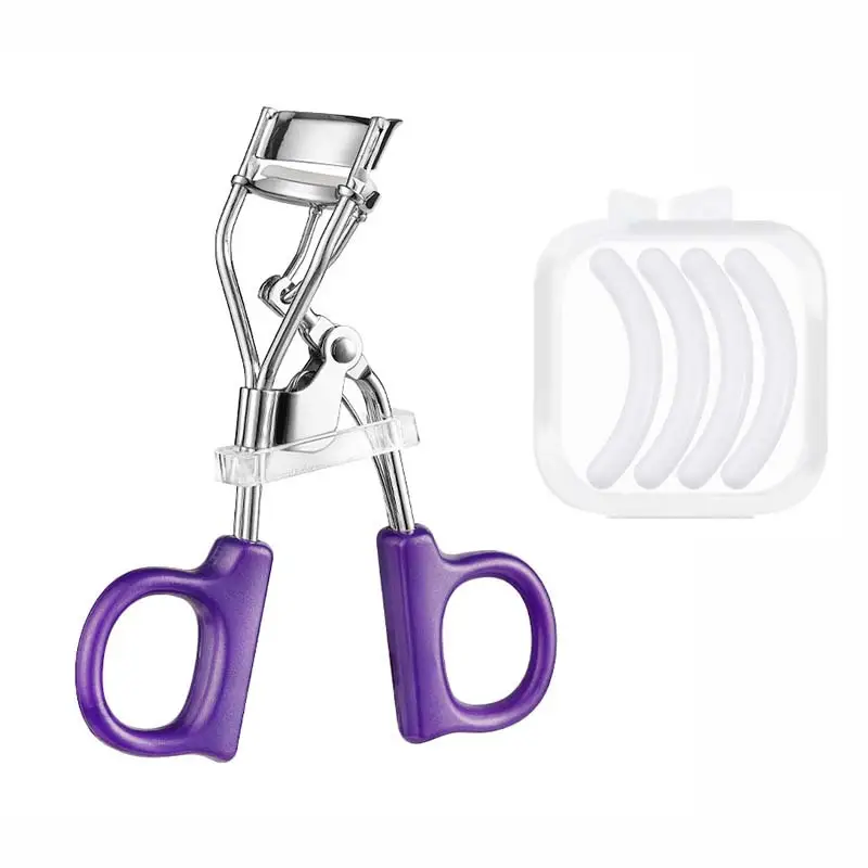 Purple eyelash curler white rubber strip (four)