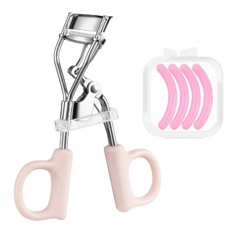Pink eyelash curler pink rubber strip (four)