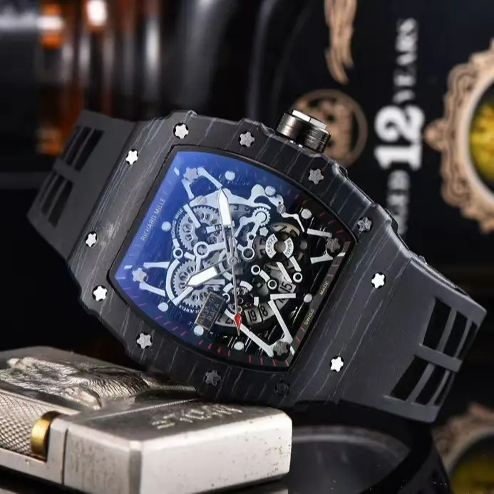 Richard Watch Red Black Butterfly Design - Image 8