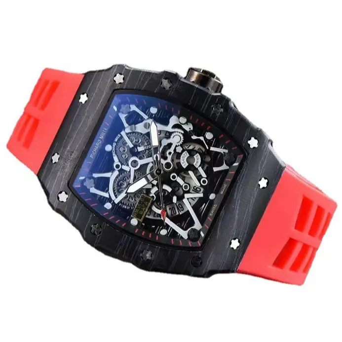 Richard Watch Red Black Butterfly Design - Image 11