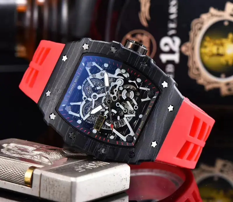 Richard Watch Red Black Butterfly Design — feature 5