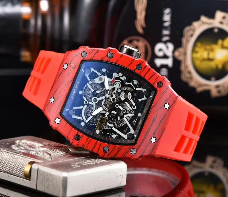 Richard Watch Red Black Butterfly Design - Image 2