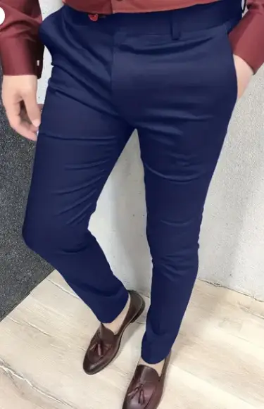 3D Printed Striped Slim Fit Pants for Men - Image 21