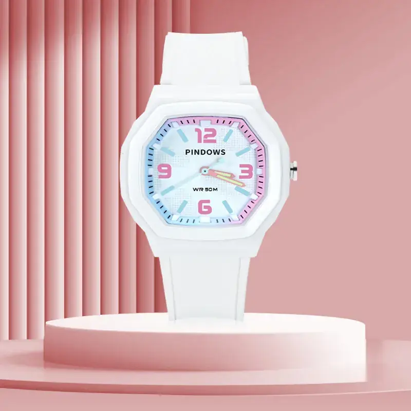 Women's Mint Green Quartz Watch with Green Strap - Image 9