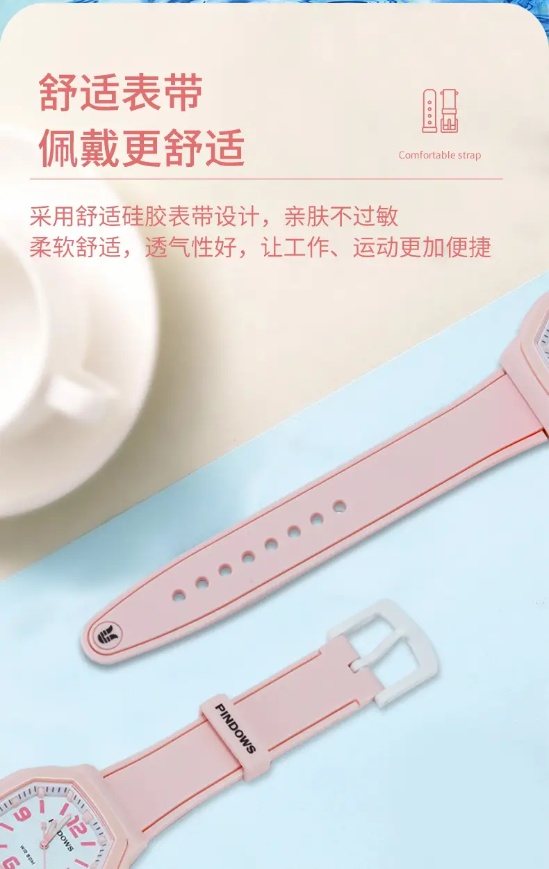 Women's Mint Green Quartz Watch with Green Strap — feature 7