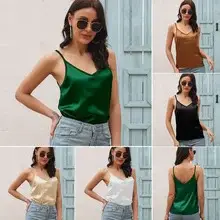 Women's 2023 Summer Brown Pleated Top & Wide Leg Pants Set — feature 7