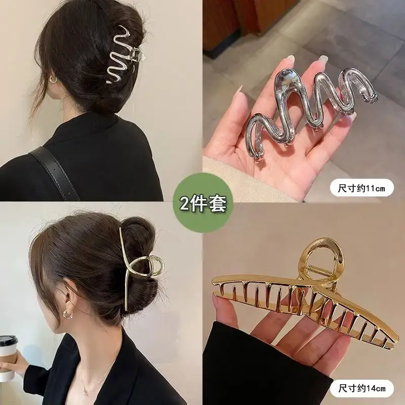 Oversized 3D Metal Hairpin Clip Shark Design — feature 3