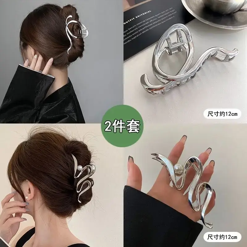Oversized 3D Metal Hairpin Clip Shark Design — feature 4
