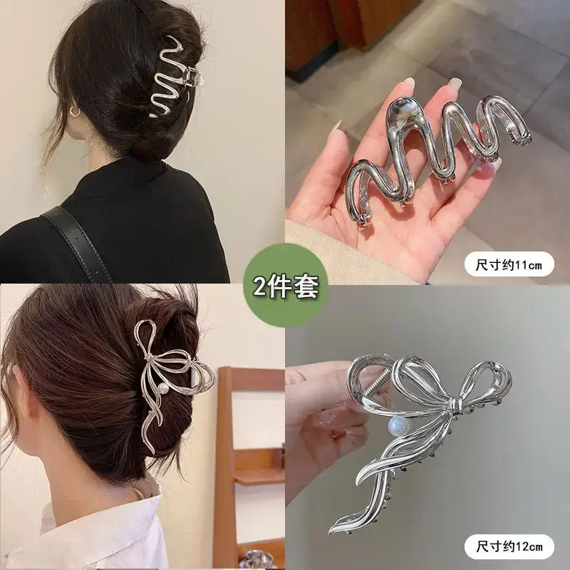 Oversized 3D Metal Hairpin Clip Shark Design — feature 5