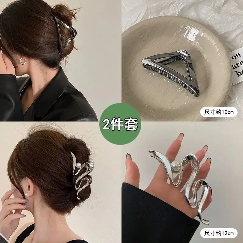 Oversized 3D Metal Hairpin Clip Shark Design — feature 7