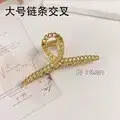 Oversized 3D Metal Hairpin Clip Shark Design - Image 19