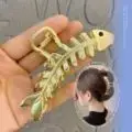 Oversized 3D Metal Hairpin Clip Shark Design - Image 24