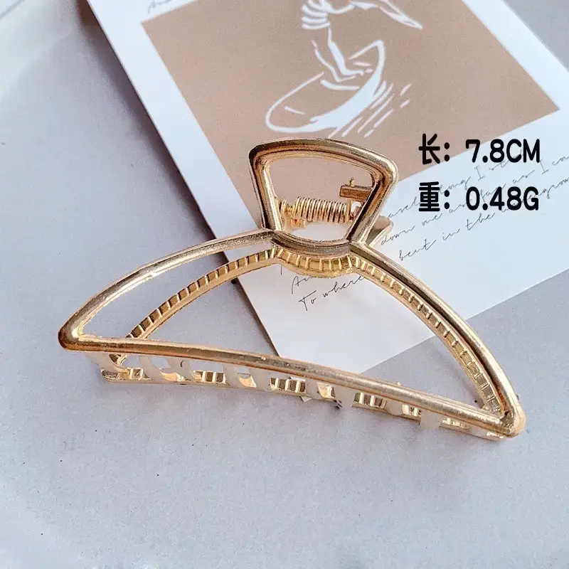 Oversized 3D Metal Hairpin Clip Shark Design - Image 27